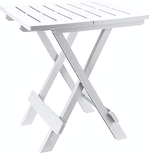 Eminza Tavolo Armando Camping Pvc 57 X44 Cm Bianco