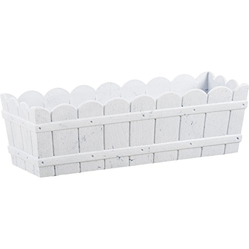 Emsa 515245 Planter Paese Bianco 50 x 17 x 15 cm Resistente ai Raggi UV Resistente al Gelo