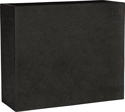 Emsa Esteras by 8520606580 Dalfsen Fioriera con Doppio Fondo Impermeabile con Opzione Foro di Scarico 80X30X68 cm 150 lt Nero