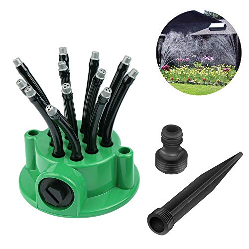 FEALING Sistema Irrigazione da Giardino Regolabile Giardino 360 Sistema Regolabile Irrigatore per Giardino Girevole Cortile Prato