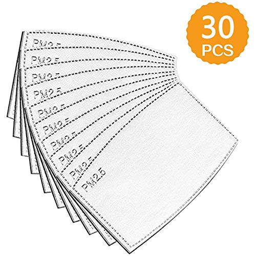 Filtro intercambiabile per adulti e bambini PM 25 filtro di ricambio per bandana carbone attivo filtro di protezione a 5 strati filtro anti Haze ricambio per adulti