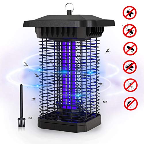FOCHEA Zanzariera Elettrica 18W UV Lampada Antizanzare Impermeabile IPX4 Lampada Zanzare da Esterno e Interno Silenziosa per Casa GiardinoM