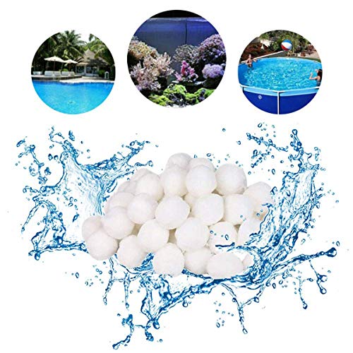 Funmo Filtro Balls 700g Sfere Filtrazione per Piscina pulizia della piscina Palline filtranti per fibre filtranti Palline filtranti per Piscina Acquario Bianco