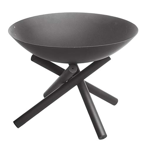 Gartenfreude Home Design Braciere da Giardino 50 x 50 x 35 cm Colore Nero