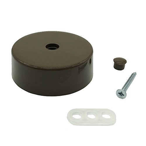 GIUNZIONE MARRONE plastica con accessori 74X 25mm distributore baldacchino scatola di giunzione