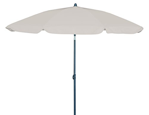 GoodSun  Ombrellone rotondo medio con 8 stecche 200 cm colore Bianco sporco