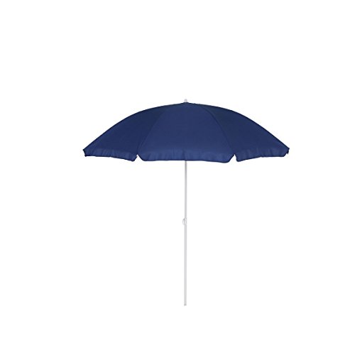 greemotion Protezione Solare ombrellone Parasole Giardino BluBianco 200 x 200 x 210 cm
