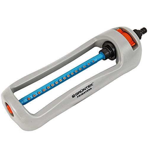 GRNTEK Irrigatore Giardino Oscillante Rettangolare Primavera per Superfici Rettangolari e Quadrate 336 m2 Ampiezza Getto 21x15 M