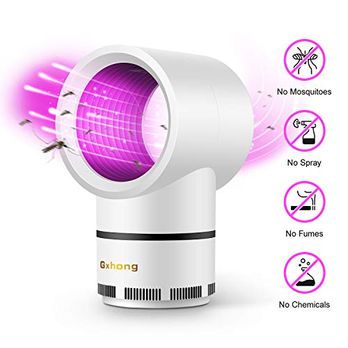 Gxhong Zanzariera Elettrica USB Lampada Antizanzara Elettrica Lampada Zanzara con Luce UV Trappola per Mosche Lampade Antizanzara Interno per Contrastare Zanzare Mosche e Altri Insetti
