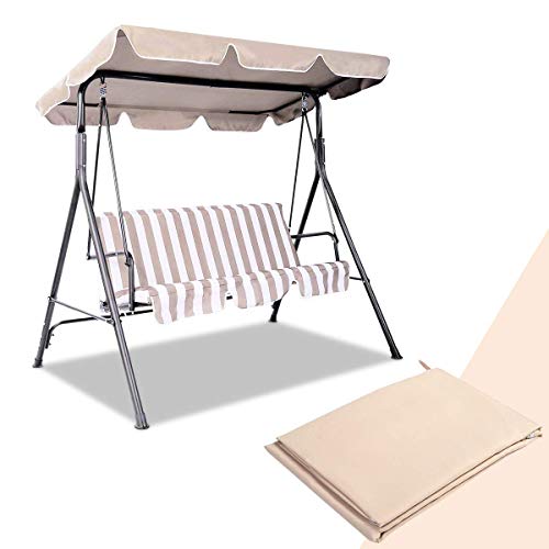 GYMAX Copertura di Ricambio per Amaca con Superficie Impermeabile per Giardino Patio Sedia a Dondolo da Esterni 114 x 168 cm