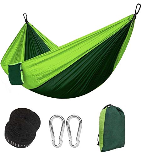 HAUEA Amaca da Campeggio da Viaggio Ultraleggera Amaca Doppia Portatile in Nylon Resistente Fare Escursionismo Arrampicare e Dormire capacit di Carico 300 kg