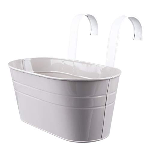 Hemoton Vaso di Fiori da Appendere per Balcone Vaso sospeso con Colori Vivaci per Piante ed Erbe Vaso con Gancio per Giardino