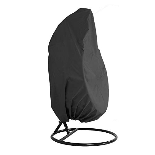 HONCENMAX Copertura della Sedia Dondolo Rattan da Giardino Wicker Coperture Mobili Impermeabili per Sedie Sospese Antipolvere Protettiva Copertina Tessuto Oxford con Fodera in PVC