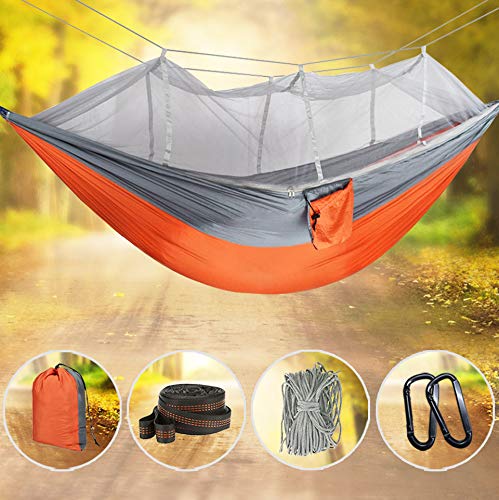 Idefair Amaca con zanzariera doppia amaca da campeggio Bug Net impermeabile portatile e leggero per zaino in spalla Escursionismo Viaggi allaperto