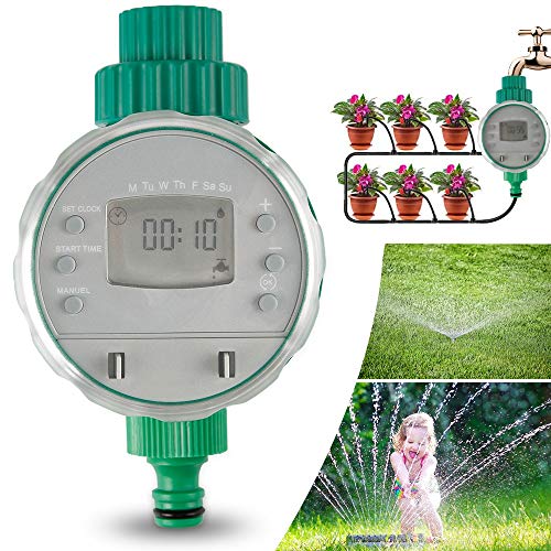 infinitoo timer digitale per acqua automatico impermeabilit IP68 con programmi di irrigazione e display LCD timer per giardino serra agricoltura ecc