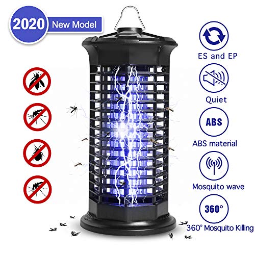 infinitoo Zanzariera Elettrica Insetticida Killer Insetti Appendibile con Raccogli Insetti 2020 Lampada Antizanzare Elettrico Contro Insetti Casa Giardino Interno Esterno