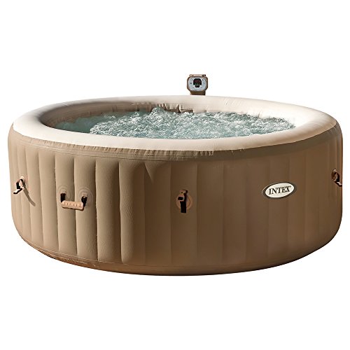 Intex 28408 Pure Spa Bubble Therapy con Pompa 1098 Litri Riscaldatore 2000 Watt Beige 216x71 cm 6 Posti Beige 2018
