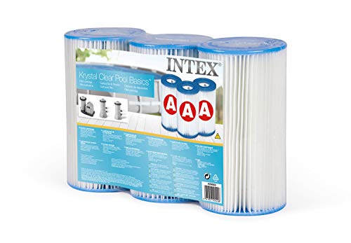 Intex 29003 Cartuccia Filtro per Pompe Filtro Clorinatore Combo Confezione da 3 Cartucce
