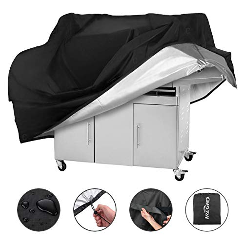 IREGRO Copertura Barbecue Impermeabile Telo Protettivo per BBQ Grill per griglia a Gas Piccola AntiventoUVImpermeabile Resistente allo Strappo 420D Oxford147 61 122cm