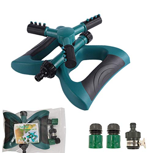 Irrigatore da giardino irrigatore rotativo a 360 Sistema di irrigazione per irrigatore a prato con irroratore a 3 bracci