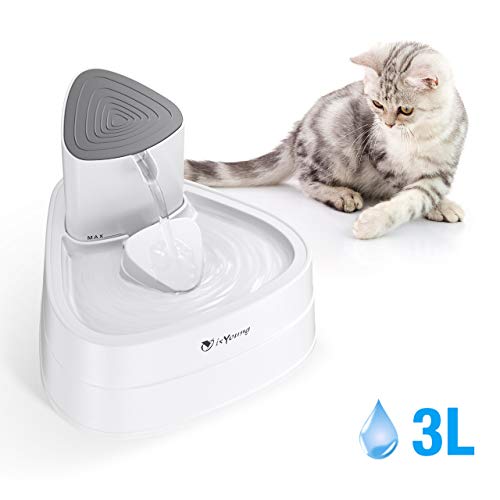 isYoung Fontanella per Gatti 3L Grande capacit  Fontanella per Cani Fontanella Distributrice Automatica per Gatti Distributore di Acqua Animali Automatiche e Silenzioso Fontana per Gatti per Gatti