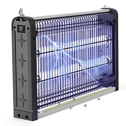 JBHOO Lampada Anti Zanzara 20W Zanzariera Elettrica con Luce UV Attirare Lampada Anti Zanzare Vola Zapper Contro Mosche Zanzare per Giardini da Camera da Letto al Coperto