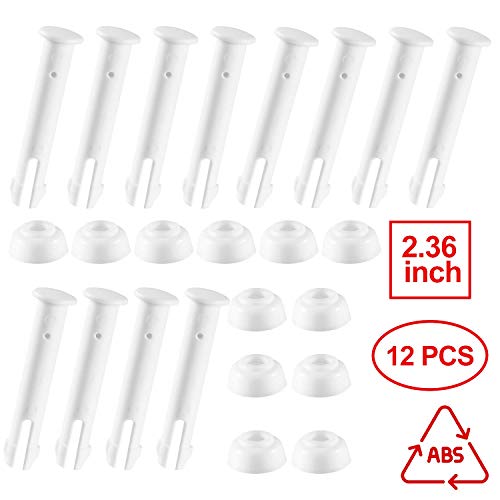 JIPRENS 12136 Confezione da 12 giunti in plastica per piscina Intex 14ft16ft stagione 2016 e 2016 dopo in metallo e prisma per piscine con guarnizioni in gomma extra