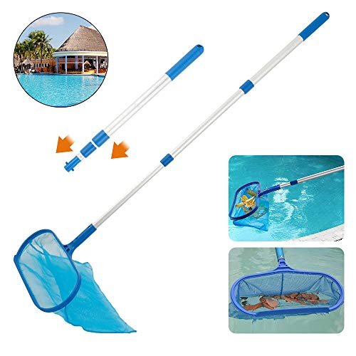 JTWEB Retino per piscina con asta telescopica in alluminio con asta telescopica lunga 12 m per la pulizia della piscina