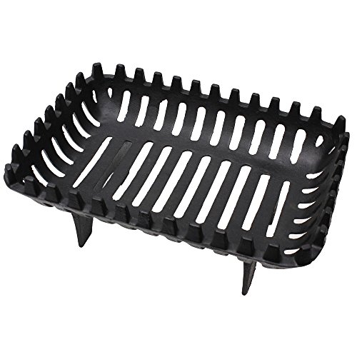 JVL Arden 406cm caminetto di Log Coal Grate in ghisa Nero 37x 27x 16cm