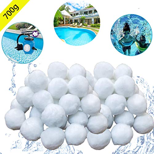 KATELUO 700g Filtro BallsSfere per Filtrazione a Sabbia per PiscinePool Filtraggio Sand Filter 25 kg Filtro Sabbia Sabbia di Quarzo qualit Prodotti Bianco