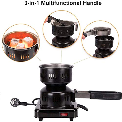 Kertou 600W Accendini per carbonella fornello Elettrico per Carbone Naturale Shisha Narghil Barbecue e Picnic