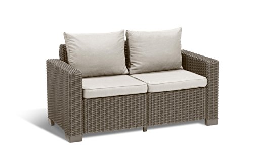 Keter California Divano Cappuccino con Cuscini color Beige