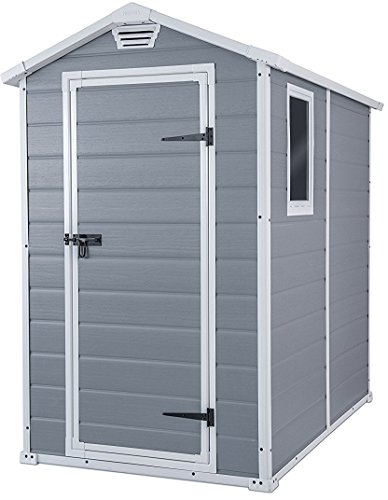 Keter Casetta Manor 4X6 Grigia In Resina Cm 130X192X198 H