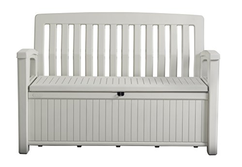 Keter Cassapanca Patio Bench Bianca 227 Lt In Resina Cm 1327X635X895 H