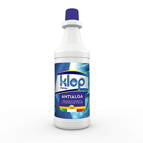 KLEP  ANTIALGA  ANTIALGHE SANIFICANTE SCHIARENTE AZZURRANTE per Piscina E Spa No Schiuma 1 LT