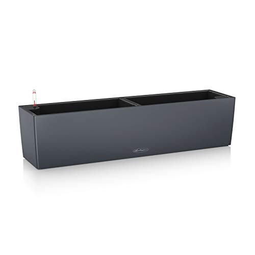 Lechuza Vaso Fioriera in Resina per Piante Balconera Set Completo Grigio ARDESIO