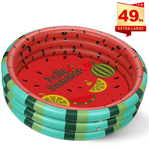lenbest Piscina Gonfiabile Bambini Anguria Piscinette Giocattoli Estivi da Giardino allaperto Piscina Baby Plastic per Bambini Neonato