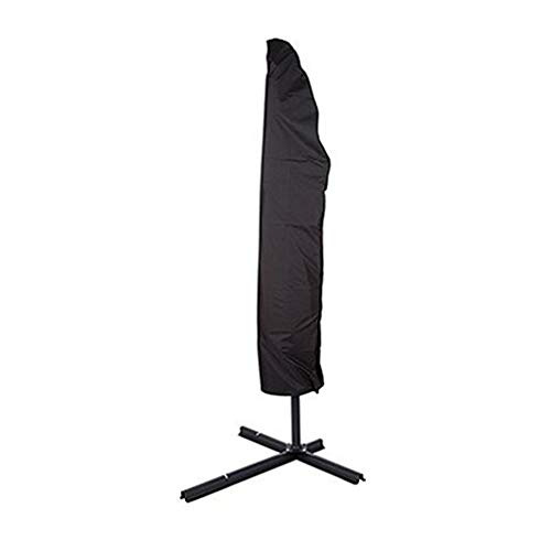 LIOOBO Ombrellone a sbalzo Resistente da Giardino da Appendere Colore Nero