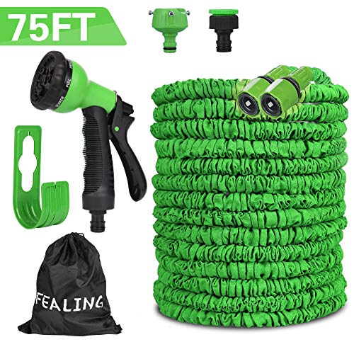 Mgrett Tubo flessibile da giardino 225 m flessibile flessibile con 8 funzioni per lavaggio auto irrigazione del prato