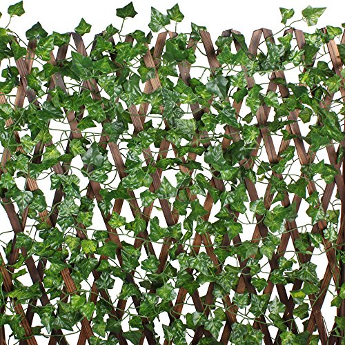 MIHOUNION Edera Finta Artificiale 84 Piedi Artificiale dattaccatura PianteSeta edera Ghirlanda Matrimonio Decorazione Giardino Domestico Balcone Esterno 12pcs
