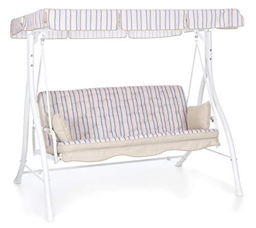 Mygarden Zanzibar Dondolo Bianco 3 Posti Large