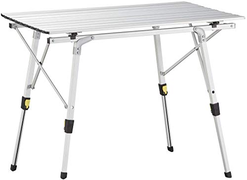 Nestling 91 x 52cm Tavolo Pieghevole da Campeggio in Alluminio Regolabile in Altezza Portatile da Tavolo da GiardinoBarbecueTour SelfDriving Spalle Borsa 91 x 52cm