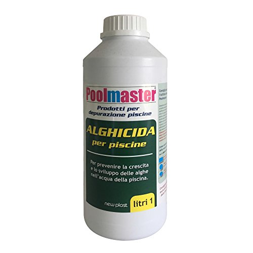 New Plast 2918  Alghicida Doppia Funzione per Acqua Piscina Flacone 1 lt