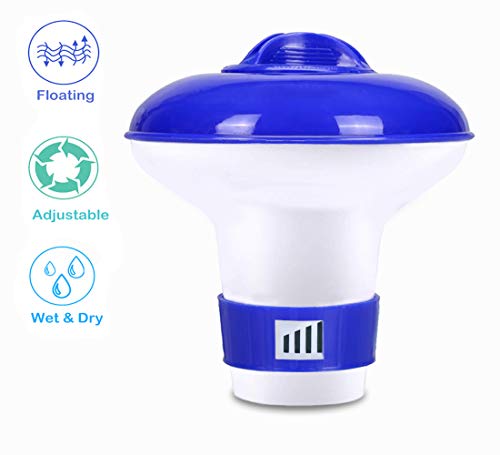 Nobranded Dispenser galleggiante per compresse di cloro per vasca idromassaggio piscina spa cloro galleggiante 5 pollici
