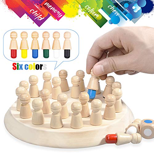 OKinee Memory Gioco per Bambini e Adulti Giocattoli di Legno Giochi Interattivi da Tavolo Giocattoli Educativi Intelligenza e Regali per dai Bambini 3 Anni in su