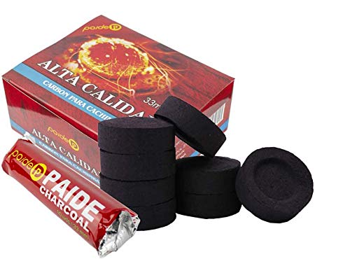 PAIDE  Lame di Carbone per bruciatore incenso incensiere Fumo Narghil Narghil Narghil Narghil 10 Rotoli 100 unit 100