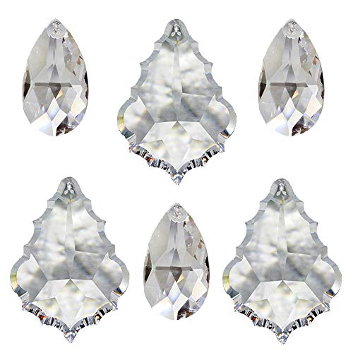 Parasole in cristallo set da 6 da appendere come decorazione per finestra e dondolo Waldorf Feng Shui Reki e lavoro in energia cristallo arcobaleno 30 cristallo di alta piombo Mobile Set B