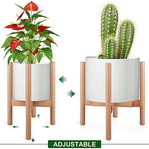 Plant StandsStand per PianteMensola per Fiori e Piante Portavasi Fioriera Decorativa Mid Century legno fioriera Holder Fioriera Scaffale Stand di Piante per InterniEsterni 1 PCSVaso Non Incluso