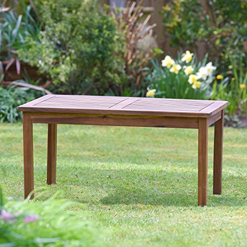 Plant Theatre tavolino da giardino in legno massiccio perfetto per salottini ottima qualit