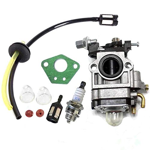Queta Carburatore per motore per decespugliatore 52 cc 49 cc 43 cc kit carburatore con guarnizione tubo candela di accensione e filtro per benzina